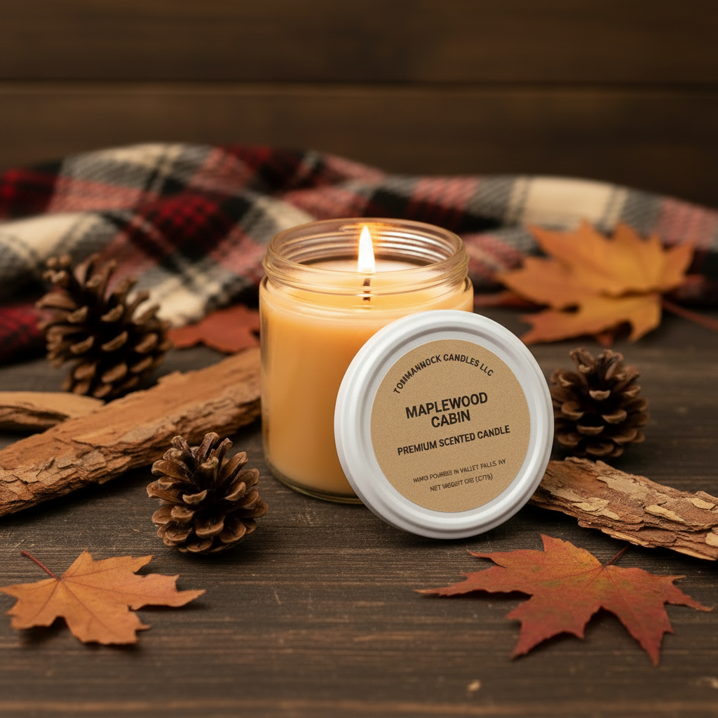 Maplewood Cabin Candle Lit Styled