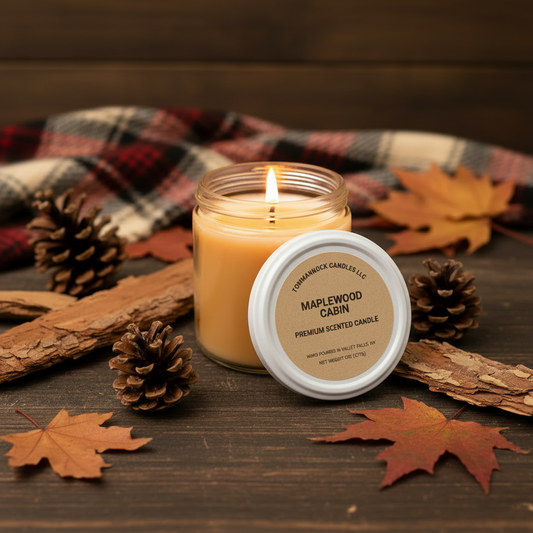 Maplewood Cabin Candle Lit Styled